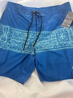Ron Jon Surf Shop Blue Kava E-Board Shorts XL Brand New with tags